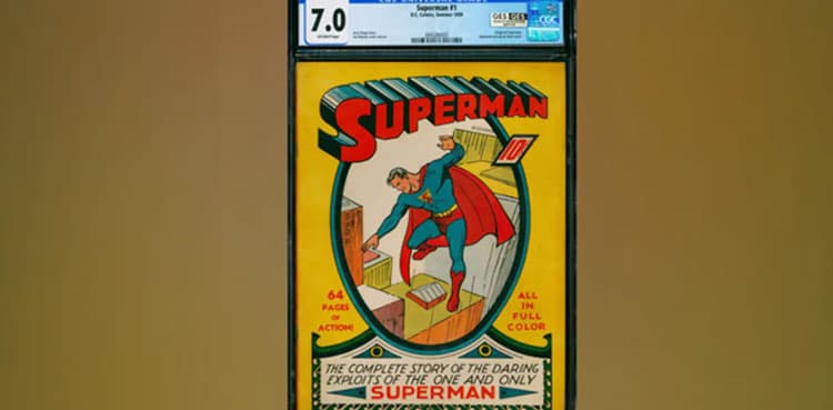 Rare Superman comic book sold at auction for millions