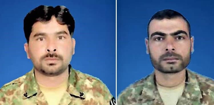 Two soldiers martyred, 2 terrorists killed in separate IBOs: ISPR