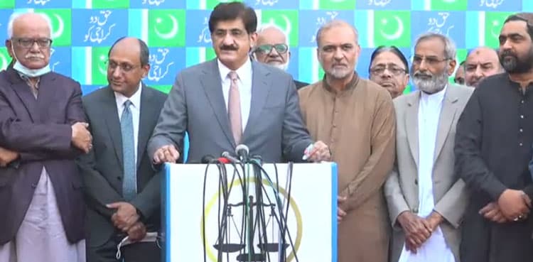 Sindh CM visits JI Karachi office, shows readiness to amend LG law