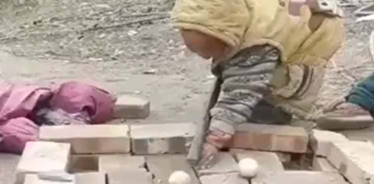 Video showing children playing pool on brick table goes viral