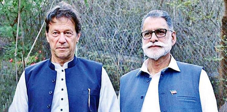 AJK PM offers to step down in meeting with Imran Khan