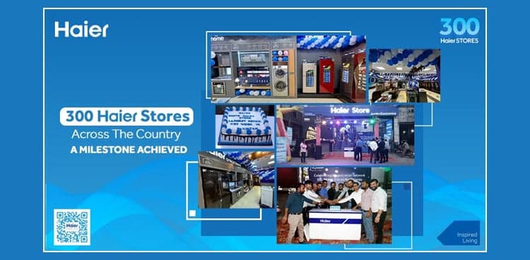 Haier announces the Largest Exclusive Retail Network of 300 Stores across Pakistan