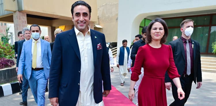 German FM arrives in Pakistan on Bilawal's invitation