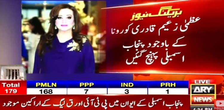 CM Punjab election: PML-N MPAs reach PA despite being Covid-19 positive