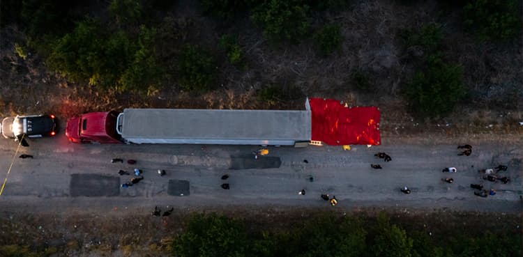 Nearly 100 migrants found abandoned in truck in Mexico