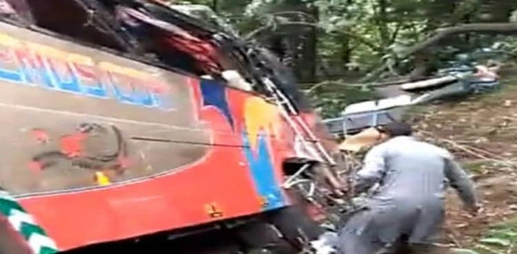 14 killed as two vehicles fall into ravine