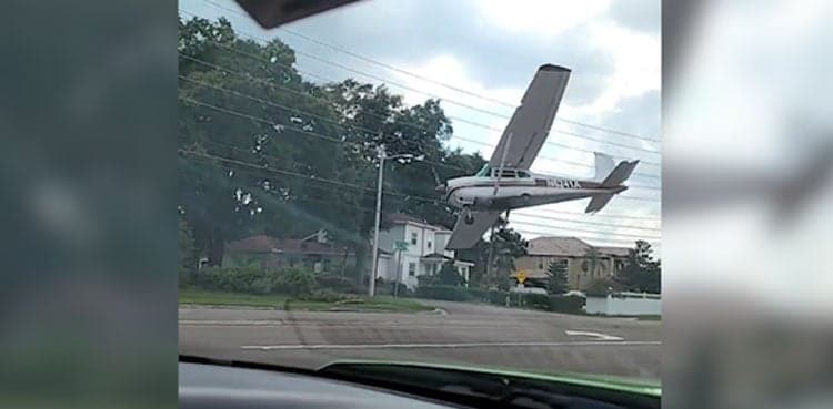 Small plane crashes on street, video goes viral