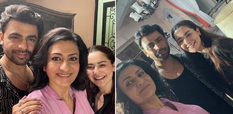 Mere Humsafar: Taijaan strikes a pose with Hala, Hamza