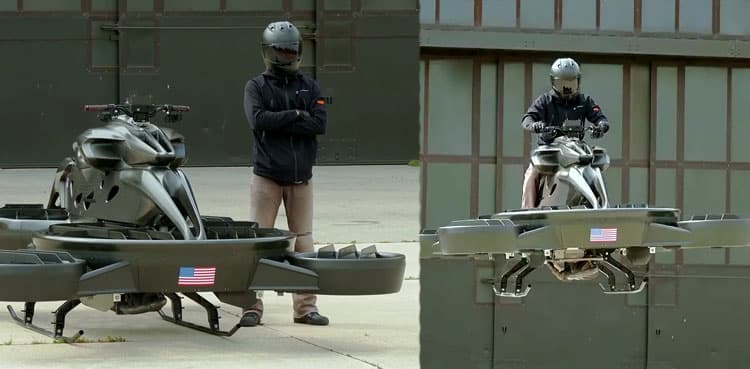 Watch: World's first flying bike makes US debut