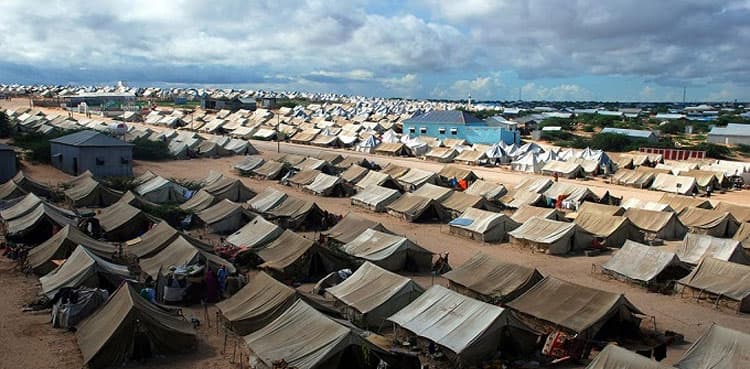 Tent city established in Malir for flood victims