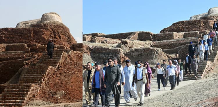 UN chief visits damaged world heritage site Mohenjo Daro