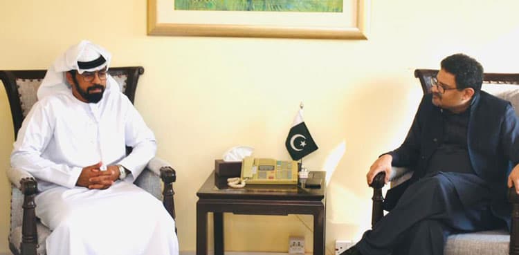 UAE’s economic team meets Miftah Ismail