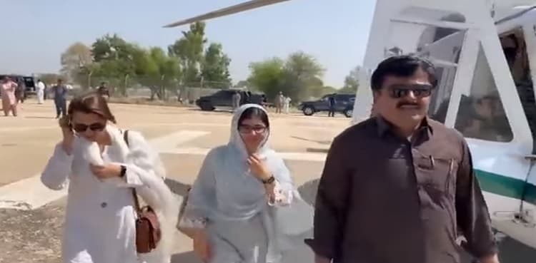Malala Yousufzai reaches Dadu to visit flood-hit Johi