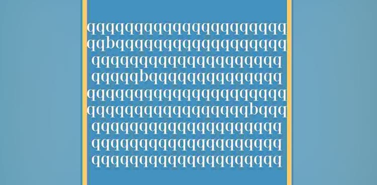 Optical illusion: Can you find 'b' thrice in 10 seconds?