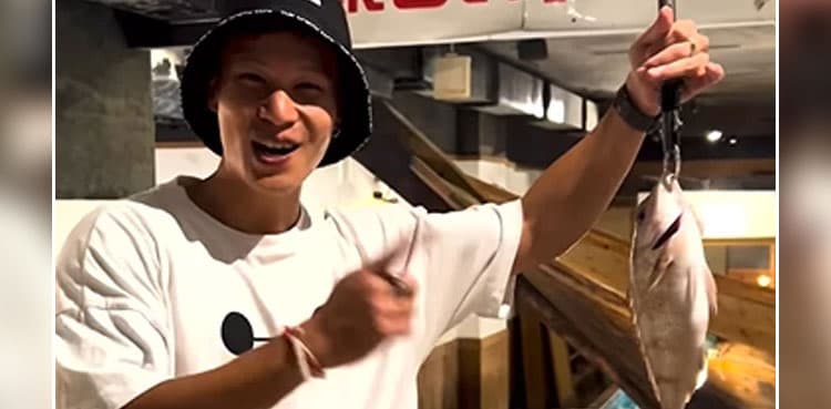 This Japanese restaurant lets customers catch their own fish for meal