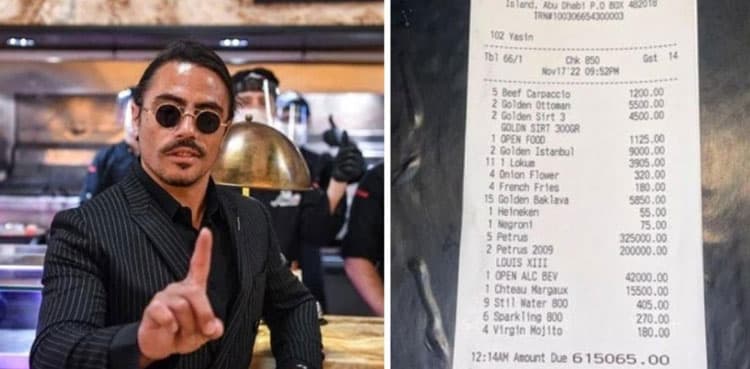 Salt Bae’s restaurant charges a customer Rs3.72 crore bill