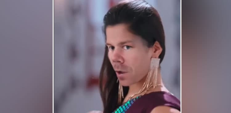 David Warner does Rashmika Mandanna on Instagram