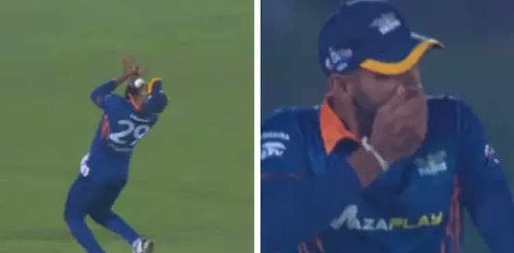 Chamika Karunaratne loses teeth while taking catch, video goes viral