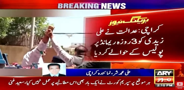 Ali Zaidi remanded into police custody in 'fraud' case