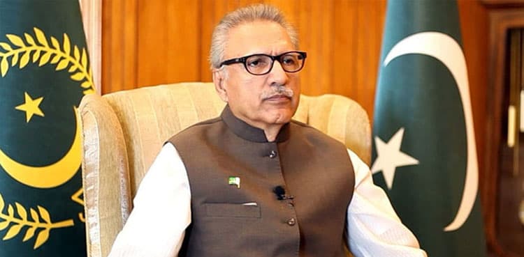 President Alvi asks FO to expose Indian designs behind G20 summit