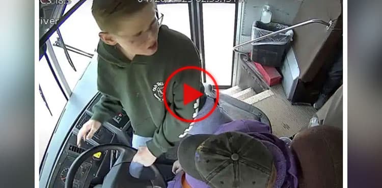 WATCH: School student saves 66 people after bus driver faints