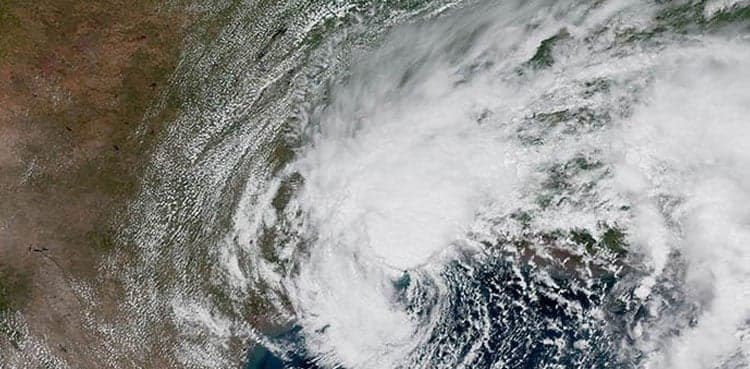 Arabian Sea Depression at 936Km distance in south of Karachi