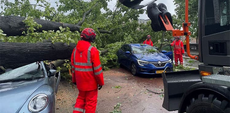 WATCH: Rare summer storm hits Netherlands