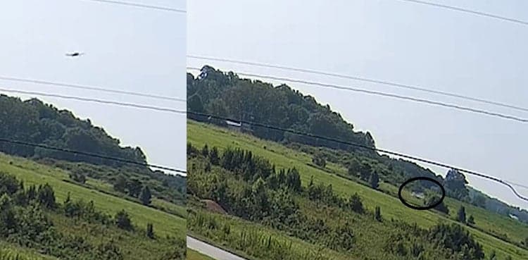 Viral video: Plane crashes into field with two people on board