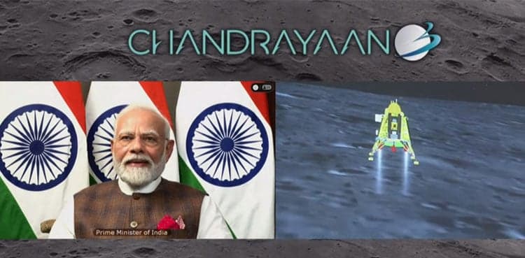 Chandrayaan-3: Indian spacecraft lands on moon's south pole