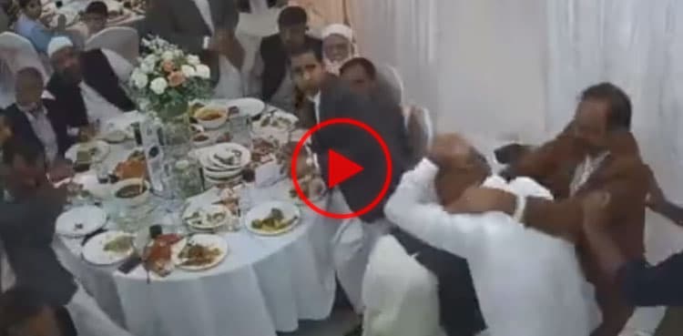 Brawl breaks out at wedding after uncle doesn't get mutton