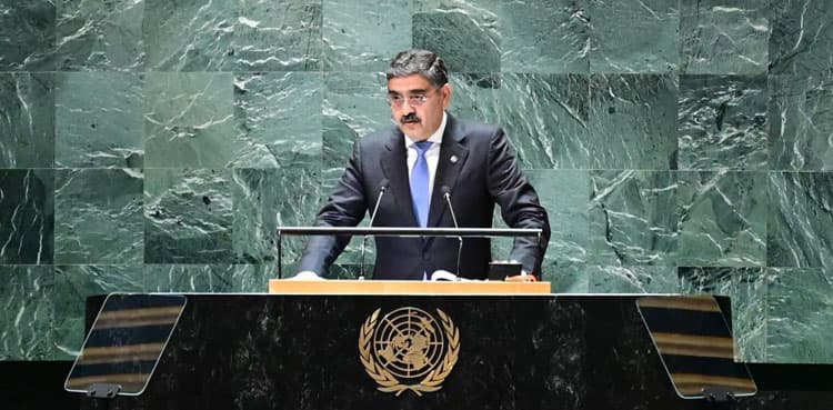 PM Kakar stresses global action to end regional conflicts, climate-driven disasters