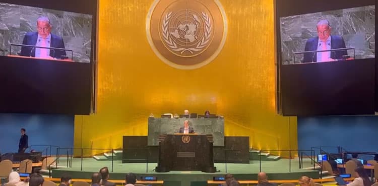 UNGA: Pakistan calls for immediate end to war, killings in Gaza