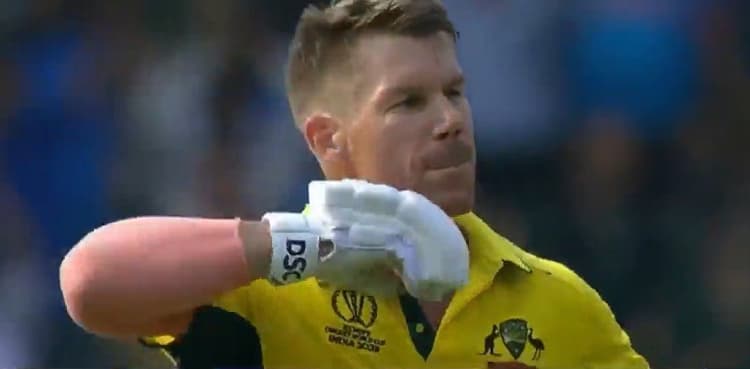 David Warner celebrates century in 'Pushpa' style