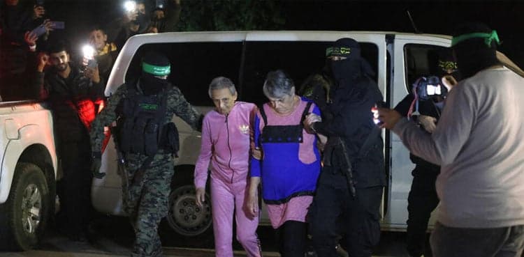 12 more Gaza hostages released as mediators seek lasting truce