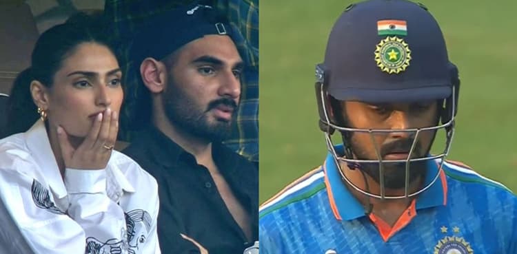 Watch: Athiya Shetty disappointed after KL Rahul gets out