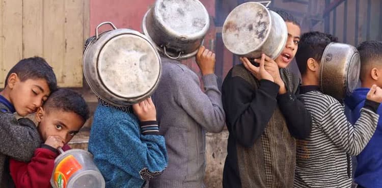 Gaza children dizzy from hunger