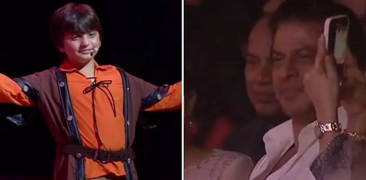 Shahrukh Khan overwhelmed as son AbRam recreates iconic arm pose