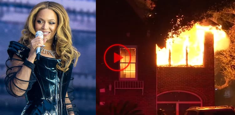 Watch: Fire destroys Beyonce's childhood home