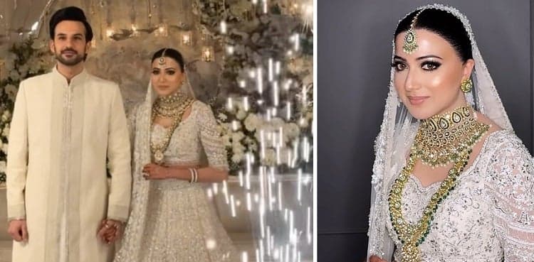 Aymen Saleem exudes radiance in Manish Malhotra ensemble on wedding
