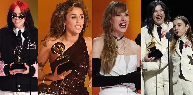Taylor Swift makes history as women rule the Grammys night