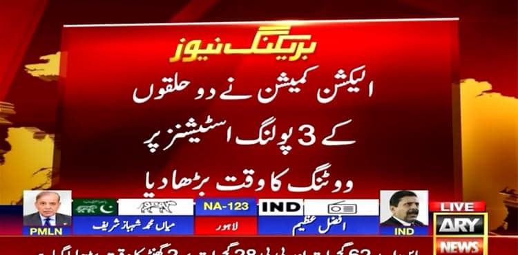 ECP extends voting time in THESE constituencies