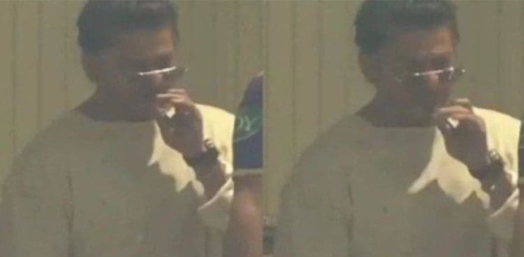 Watch: Shahrukh Khan caught smoking cigarette during IPL game