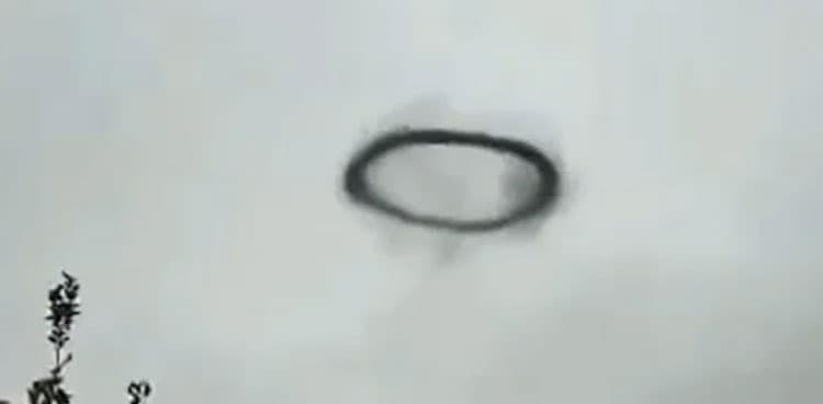 VIRAL: Mysterious black ring spotted floating in sky