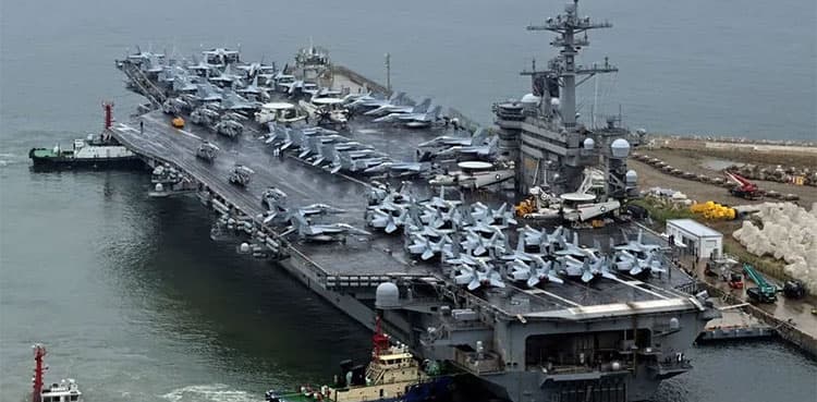 USS Gerald Ford aircraft carrier returns home after 326-day deployment