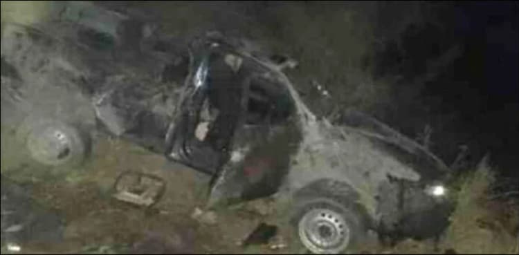 Four policemen died as vehicle overturned in Sindh