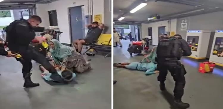 Manchester police brutally assault two Pakistanis at airport
