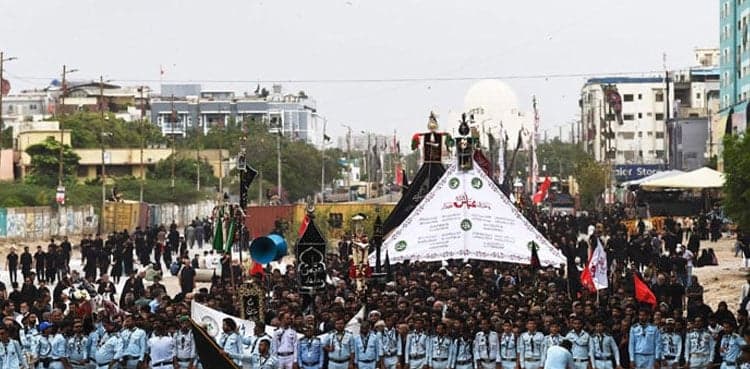 Chehlum of Hazrat Imam Hussain (RA) being observed with religious solemnity