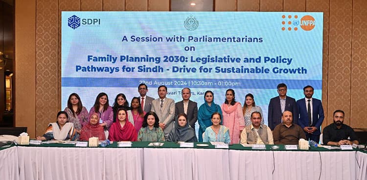 Sindh’s Parliamentarians mobilized on sexual reproductive health, family planning