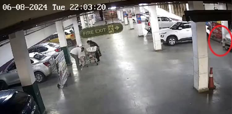 VIRAL: Minor girl crushed by SUV in mall parking lot