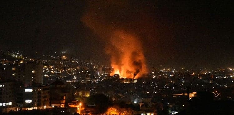 Israeli strikes pound southern Beirut suburbs
